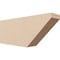 Ekena Millwork 4in. W x 8in. H x 20in. L Concord Woodgrain TimberThane Rafter Tail, Primed Tan RFTUR04X08X20CONRCPR - alternate 1